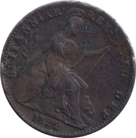 1822 FARTHING ( VF ) - FARTHING - Cambridgeshire Coins