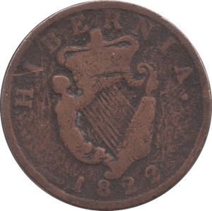 1822 IRELAND HALFPENNY - Farthing - Cambridgeshire Coins