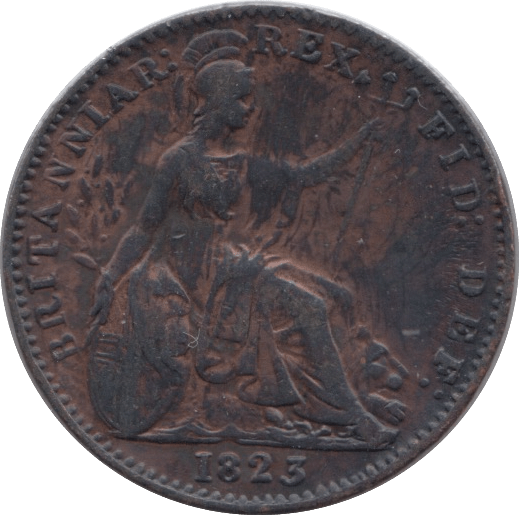 1823 FARTHING ( EF ) - Farthing - Cambridgeshire Coins