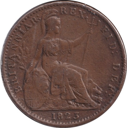 1823 FARTHING ( GF ) - FARTHING - Cambridgeshire Coins