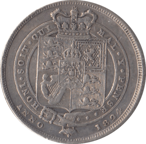 1824 SHILLING ( GVF ) - SHILLING - Cambridgeshire Coins