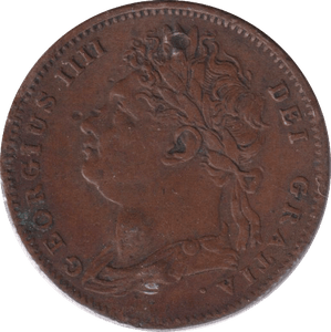 1825 FARTHING ( GF ) - FARTHING - Cambridgeshire Coins