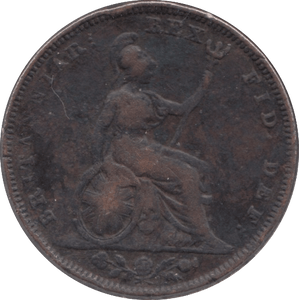 1826 FARTHING ( FINE ) - Farthing - Cambridgeshire Coins