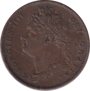 1826 FARTHING ( FINE ) - FARTHING - Cambridgeshire Coins