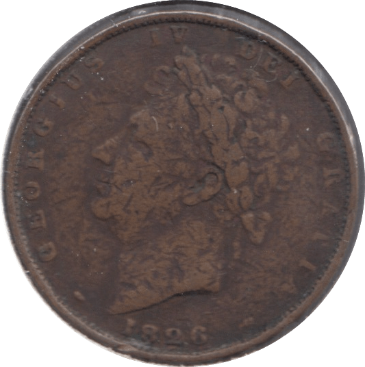 1826 FARTHING ( FINE ) - Farthing - Cambridgeshire Coins