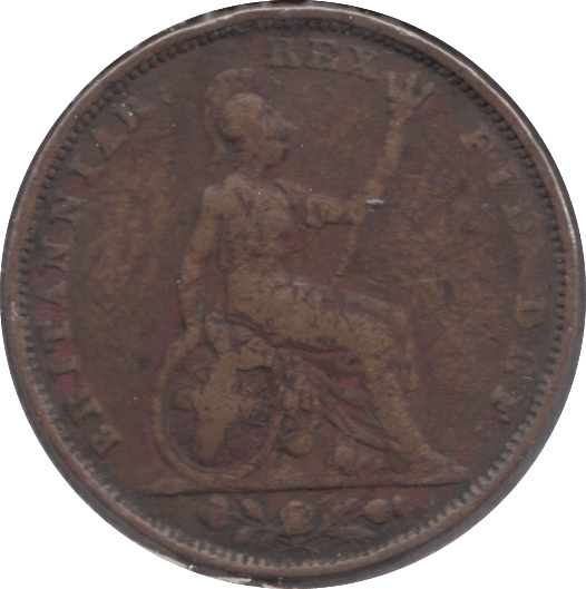 1826 FARTHING ( FINE ) - Farthing - Cambridgeshire Coins