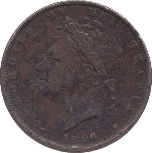 1826 FARTHING ( FINE ) - Farthing - Cambridgeshire Coins