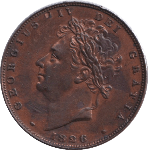 1826 FARTHING ( GVF ) - FARTHING - Cambridgeshire Coins