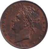 1826 FARTHING ( GVF ) - FARTHING - Cambridgeshire Coins