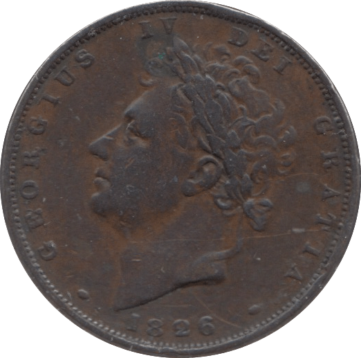 1826 FARTHING ( VF ) - Farthing - Cambridgeshire Coins