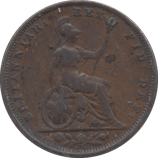 1826 FARTHING ( VF ) - Farthing - Cambridgeshire Coins