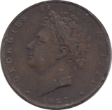 1827 FARTHING ( GF ) - Farthing - Cambridgeshire Coins