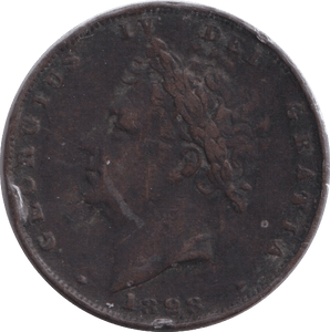 1828 FARTHING ( NF ) - FARTHING - Cambridgeshire Coins