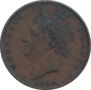 1828 FARTHING ( VF ) - Farthing - Cambridgeshire Coins