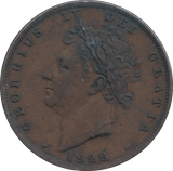 1828 FARTHING ( VF ) - Farthing - Cambridgeshire Coins