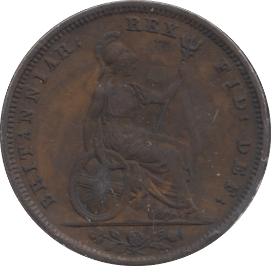 1828 FARTHING ( VF ) - Farthing - Cambridgeshire Coins