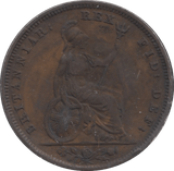 1828 FARTHING ( VF ) - Farthing - Cambridgeshire Coins