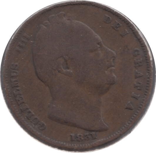 1831 FARTHING ( FINE ) - Farthing - Cambridgeshire Coins