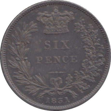 1831 SIXPENCE ( EF ) - SIXPENCE - Cambridgeshire Coins