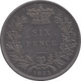 1831 SIXPENCE ( EF ) - SIXPENCE - Cambridgeshire Coins