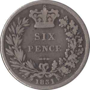 1831 SIXPENCE ( FINE ) - Sixpence - Cambridgeshire Coins