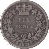 1831 SIXPENCE ( FINE ) - Sixpence - Cambridgeshire Coins