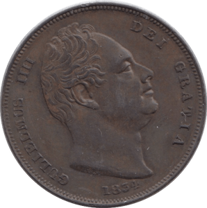 1834 FARTHING ( EF ) - Farthing - Cambridgeshire Coins