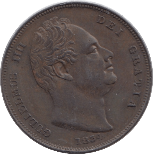 1834 FARTHING ( EF ) - Farthing - Cambridgeshire Coins