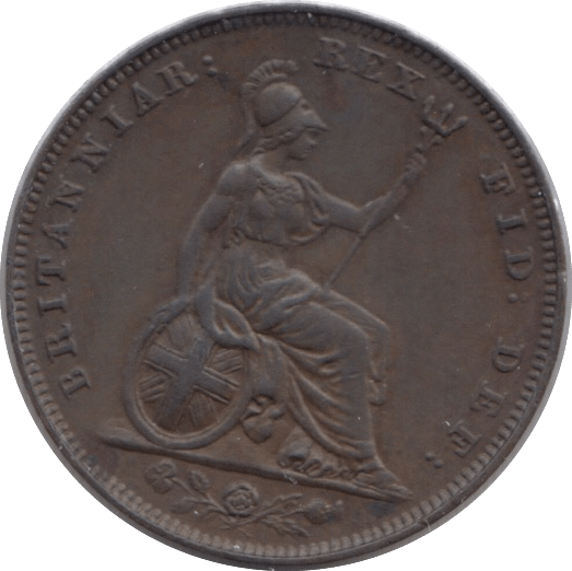 1834 FARTHING ( EF ) - Farthing - Cambridgeshire Coins