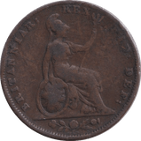 1834 FARTHING ( FAIR ) - FARTHING - Cambridgeshire Coins