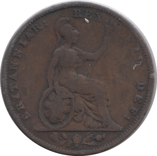 1834 FARTHING ( FINE ) - Farthing - Cambridgeshire Coins