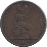 1834 FARTHING ( FINE ) - Farthing - Cambridgeshire Coins