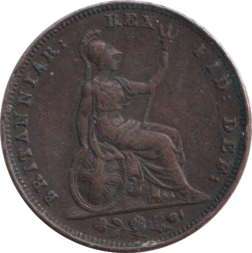 1834 FARTHING ( GF ) - FARTHING - Cambridgeshire Coins