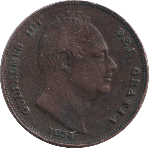 1834 FARTHING ( GF ) - FARTHING - Cambridgeshire Coins