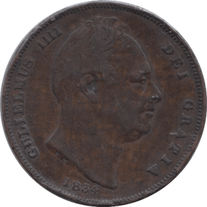 1834 FARTHING ( GF ) - Farthing - Cambridgeshire Coins