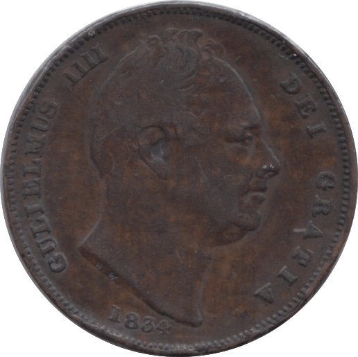 1834 FARTHING ( GF ) - Farthing - Cambridgeshire Coins