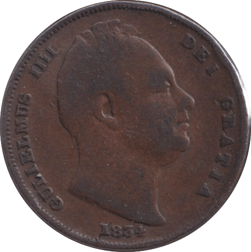 1834 FARTHING ( NF ) - FARTHING - Cambridgeshire Coins