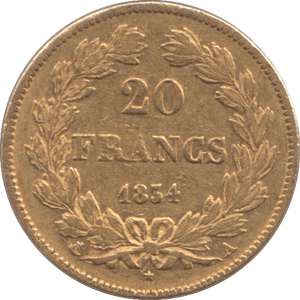 1834 GOLD 20 FRANCS FRANCE ( STAR MINTMARK ) - Gold World Coins - Cambridgeshire Coins