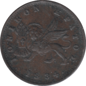 1834 ONE - THIRD FARTHING ( EF ) - Half Farthing - Cambridgeshire Coins