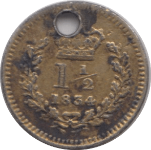 1834 THREE HALF PENCE ( FINE ) - Three Half Pence - Cambridgeshire Coins