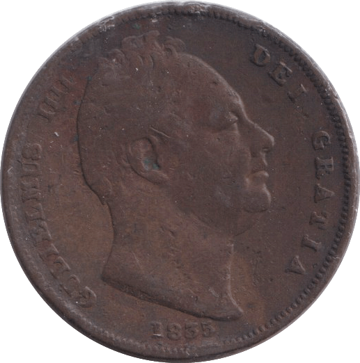 1835 FARTHING ( FINE ) - FARTHING - Cambridgeshire Coins