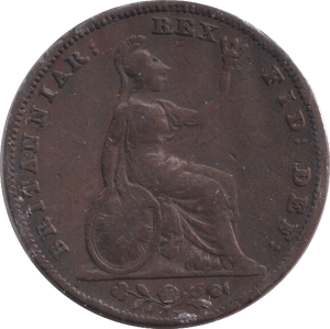 1835 FARTHING ( FINE ) - FARTHING - Cambridgeshire Coins