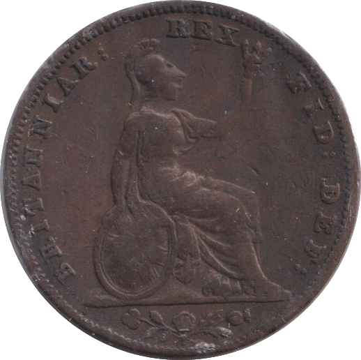 1835 FARTHING ( FINE ) - FARTHING - Cambridgeshire Coins