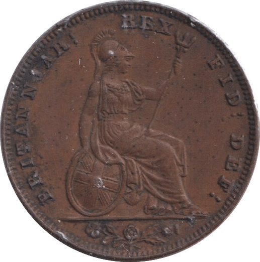 1835 FARTHING ( GVF ) - FARTHING - Cambridgeshire Coins