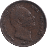 1835 FARTHING ( NF ) - FARTHING - Cambridgeshire Coins