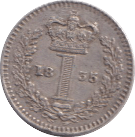 1835 MAUNDY ONE PENNY ( EF ) - MAUNDY THREEPENCE - Cambridgeshire Coins