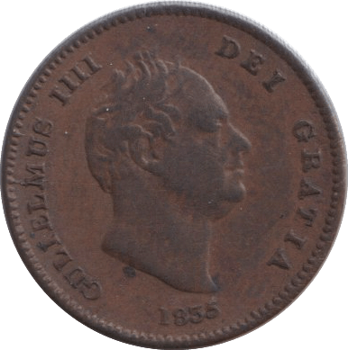1835 ONE THIRD FARTHING ( GVF ) - ONE THIRD FARTHING - Cambridgeshire Coins