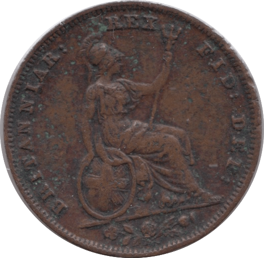 1836 FARTHING ( FINE ) - Farthing - Cambridgeshire Coins