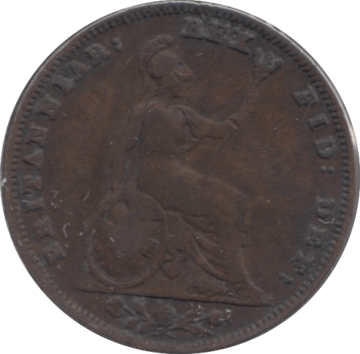 1836 FARTHING ( FINE ) - Farthing - Cambridgeshire Coins