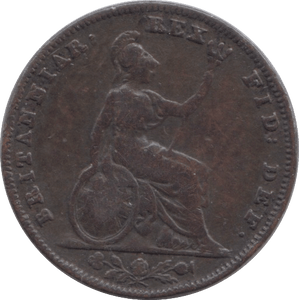 1836 FARTHING ( FINE ) - Farthing - Cambridgeshire Coins